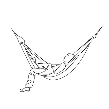 recommend clip art: girl in a hammock
