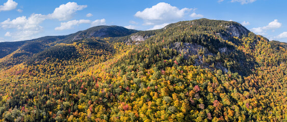 White Mountains in Autumn at Evans Notch in western Maine