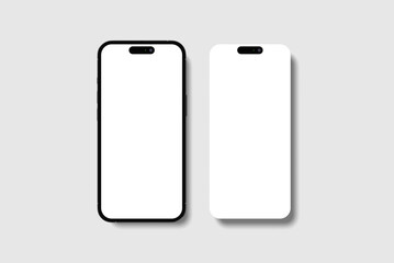 realistic smartphone blank mockup