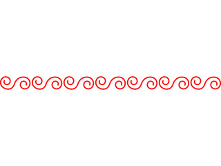 red roll curve pattern for decoration festival celebrity graphic design
