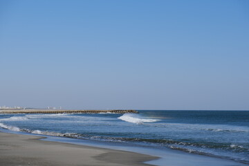Fototapeta na wymiar 九十九里浜の景色　View of Kujukuri Beach