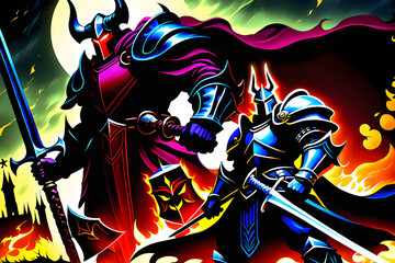 Demon Knight and Paladin, Generative AI