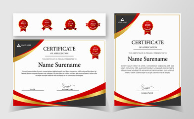 Certificate of Appreciation template, certificate of achievement, awards diploma template.