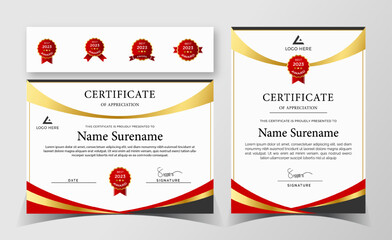 Certificate of Appreciation template, certificate of achievement, awards diploma template.