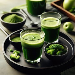 green juice  with mint