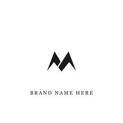 M letter logo design for fashion and beauty and spa company. M letter vector icon. M logo, M