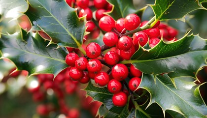 Red holly berries