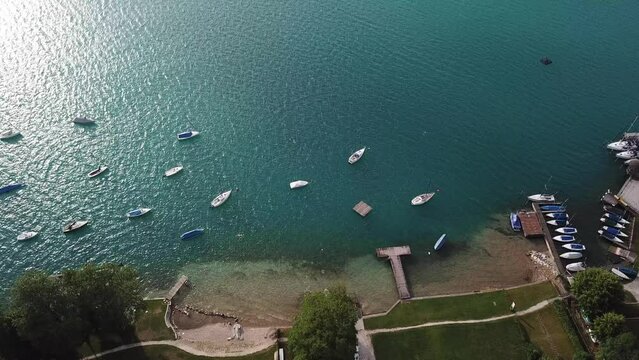 Drone Video in Austria, at the Attersee / Atterlake in Upper Austria. Drone Footage in 4K.