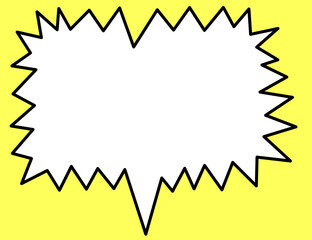 bubble cloud in vector.icon for text in flat style.object template design for logo sticker icon print text