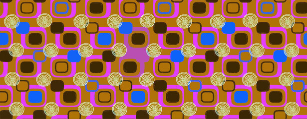 Fototapeta premium Digital And Textile Design Pattern