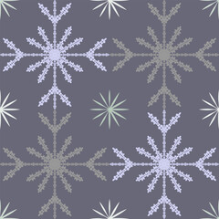Obraz na płótnie Canvas seamless pattern with snowflakes