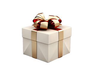 Collection of Christmas and New Year gift boxes with bows on png transparent background