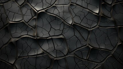 Surreal 3D Cracked Wall Landscape