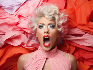 drag queen - obrazy, fototapety, plakaty