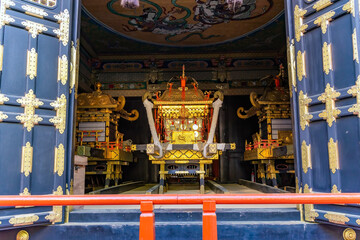 The interior of one of the temple
