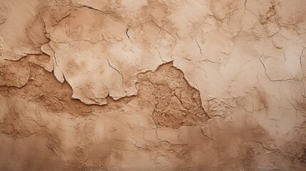 A close-up of a stucco wall, capturing the fine details of its rough texture and earthy color tones.