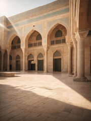 Fototapeta na wymiar Al Aqsa Mosque with the beauty of a strong building full of history