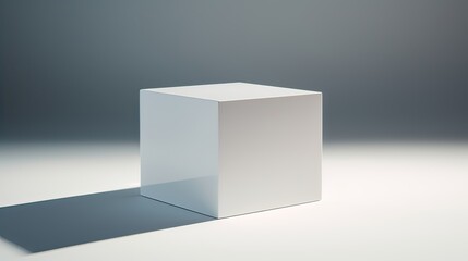 A sleek cube's smooth edges create a soft, nuanced shadow. Smooth edges, nuanced shadow, modern design, gentle interplay. Generated by AI.
