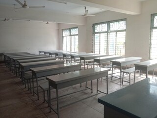 Classroom with white board and chair