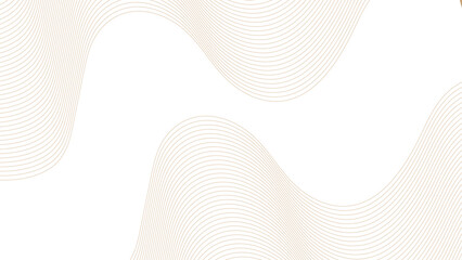 Technology abstract lines gold gradient color on white background. transparent background in concept of luxury, technology, science, music, modern.	