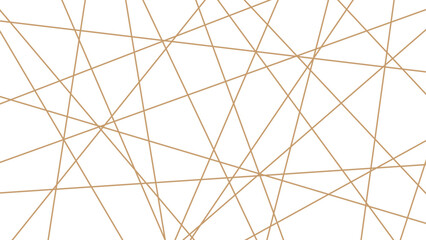 Obraz premium Abstract golden lines pattern texture business background. Luxury golden random chaotic wave lines abstract background. Vector, illustration 
