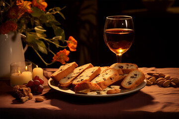composition with canucci and vin santo
