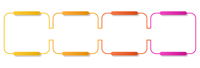 Obraz premium Basic infographic with 4 steps, process or options.