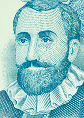 Parte de un Billete del Banco Central de Nicaragua  Francisco Fernández de Córdoba conquistador...