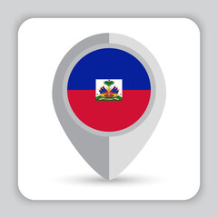 Haiti Flag Pin Map Icon