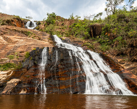 Cachoeira Chica Dona, divisa dos munic&iacute;pios de Rio Acima-MG/Itabiriro-MG