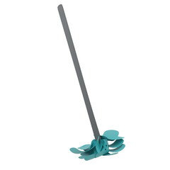 Dust Mop 3d Icon Illustration