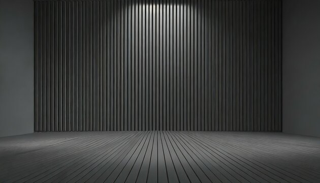 3d rendering abstract dark line light empty scene empty black studio room dark background