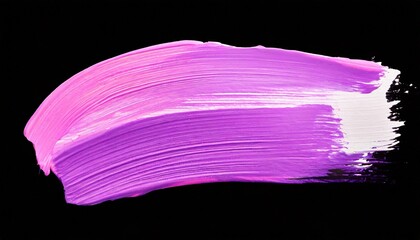 pink and purple acrylic oil paint brush stroke on background isolated