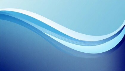 ombre blue curve on a light blue background illustration - obrazy, fototapety, plakaty