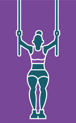 illustration of a person exercising with dumbbells