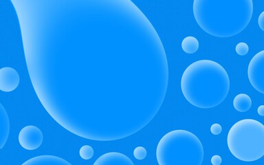 Illustration of a blue background with bubbles