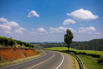 road in the countryside