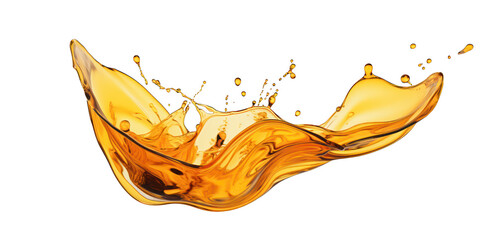 Oil liquid Splash and drops isolated