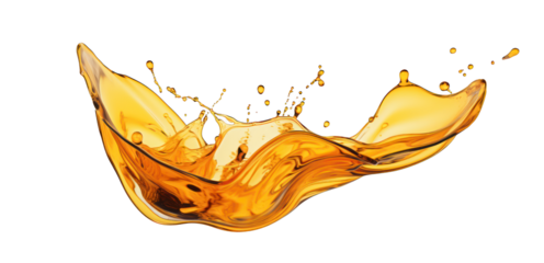 Oil liquid Splash and drops isolated
