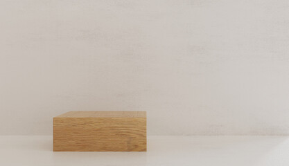 Wooden Podium Product Display Empty Display