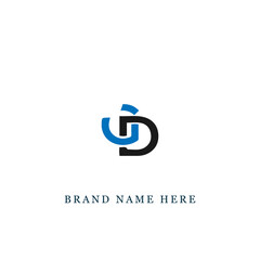 GD logo. G D design. White GD letter. GD, G D letter logo design. Initial letter GD linked circle uppercase monogram logo.