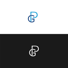 PG logo. P G design. White PG letter. PG, P G letter logo design. Initial letter PG linked circle uppercase monogram logo. P G letter logo vector design. 