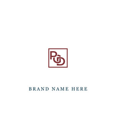 Obraz premium PGD logo. P G D design. White PGD letter. PGD, P G D letter logo design. Initial letter PGD linked circle uppercase monogram logo. P G D letter logo vector design. 