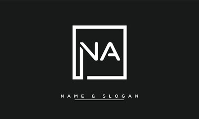 NA,  AN,  N,  A  Abstract  Letters  Logo  Monogram