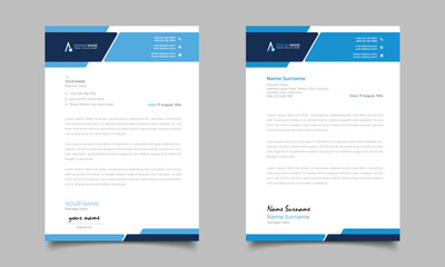 Professional And Modern Letterhead Design Business Letterhead Template Design