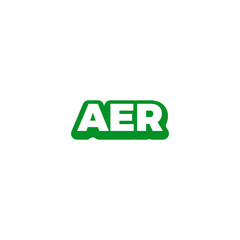 AER OR REA letter abstract monogram initial letter logo design