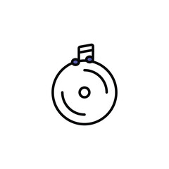 Compacty Disc icon design with white background stock illustration