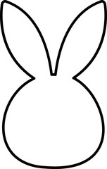 Easter bunny outline
