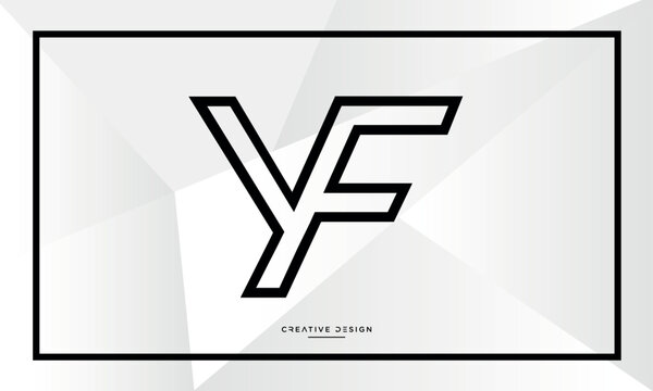 YF or FY Alphabet letters logo monogram