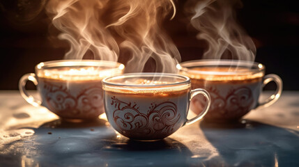 Fototapeta premium A warm cup of coffee
